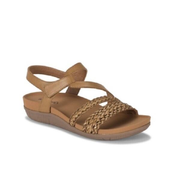 Baretraps Women's Jalen Aberdeen Strappy Sandals, Caramel Size 9W - Picture 1 of 2